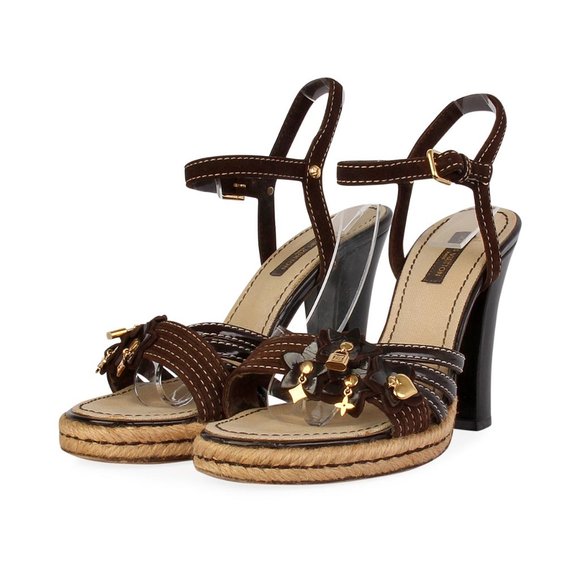 GORGEOUS and Fun AUTHENTIC LV heels wear with dress or jeans and blazer! - Picture 1 of 9